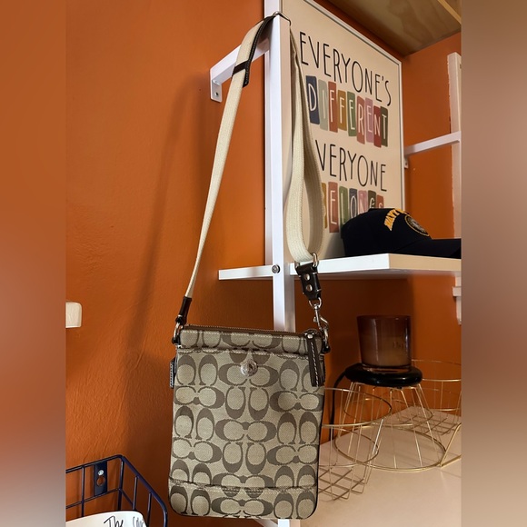 Coach Handbags - COACH Monogram Canvas Crossbody Bag